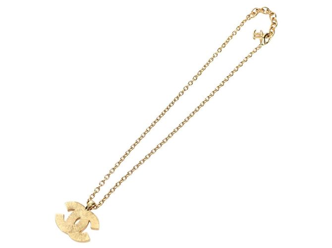 CHANEL COCO Mark Halskette Metall Goldfarben CC - Ansicht 7