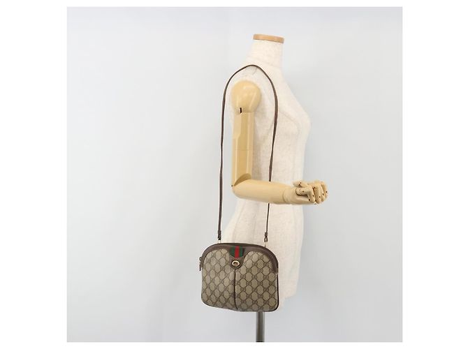 GUCCI GG Supreme Web Sherry Line Shoulder Bag PVC Beige 904 02 047 - vista 22