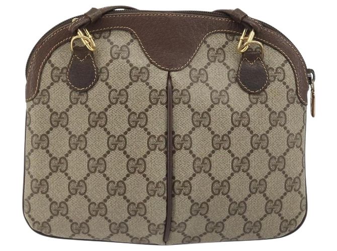 GUCCI GG Supreme Web Sherry Line Shoulder Bag PVC Beige 904 02 047 - vista 3