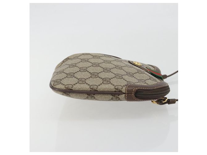 GUCCI GG Supreme Web Sherry Line Shoulder Bag PVC Beige 904 02 047 - vista 4