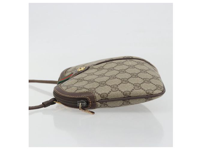 GUCCI GG Supreme Web Sherry Line Shoulder Bag PVC Beige 904 02 047 - vista 5