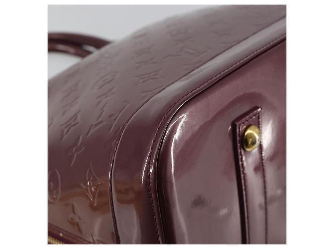 LOUIS VUITTON Monogram Vernis Alma GM Hand Bag Violet M93594 LV - vista 11