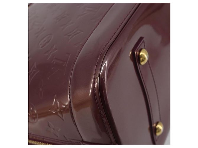 LOUIS VUITTON Monogram Vernis Alma GM Hand Bag Violet M93594 LV - vista 13
