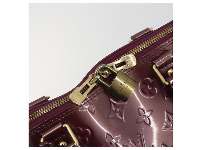 LOUIS VUITTON Monogram Vernis Alma GM Hand Bag Violet M93594 LV - vista 14