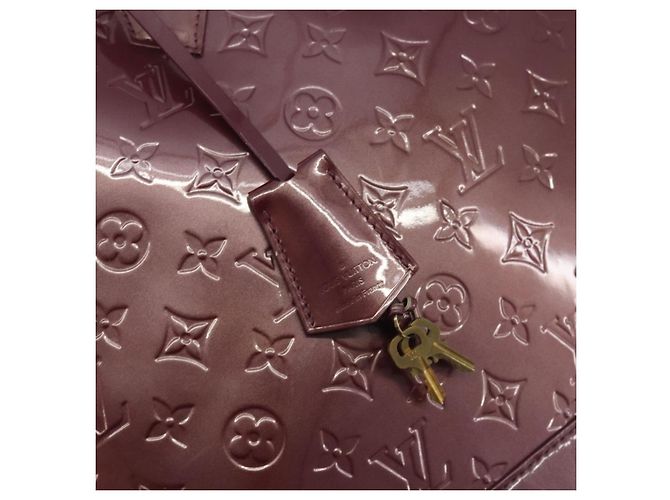 LOUIS VUITTON Monogram Vernis Alma GM Hand Bag Violet M93594 LV - vista 16