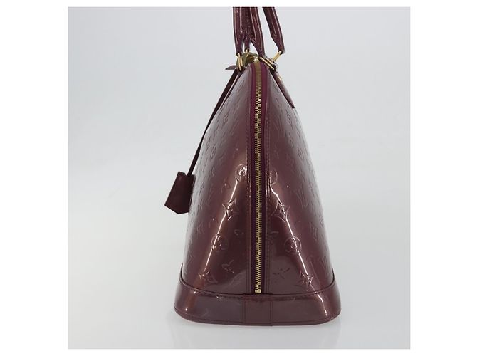 LOUIS VUITTON Monogram Vernis Alma GM Hand Bag Violet M93594 LV - vista 4