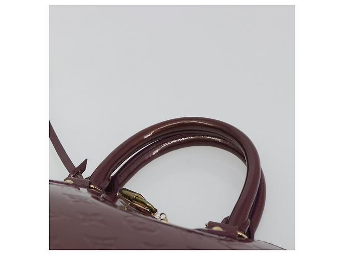 LOUIS VUITTON Monogram Vernis Alma GM Hand Bag Violet M93594 LV - vista 8