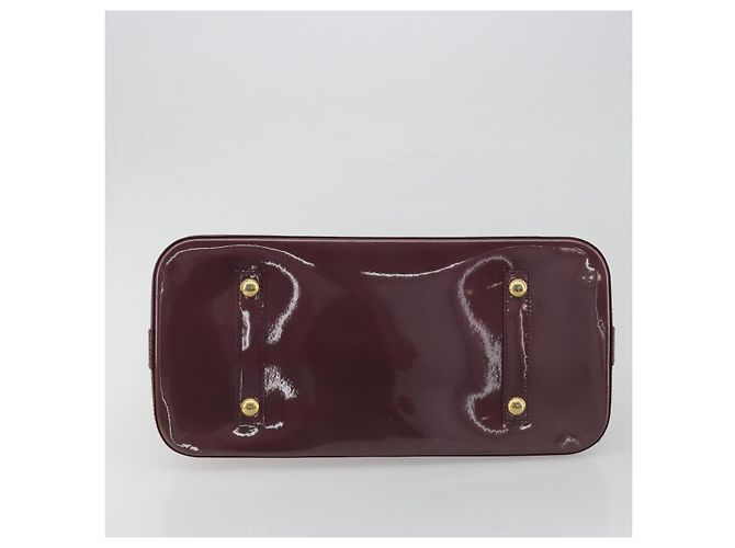 LOUIS VUITTON Monogram Vernis Alma GM Hand Bag Violet M93594 LV - vista 9