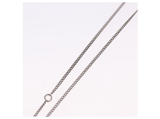 CHANEL COCO Mark Halskette Metall Silber CC - Ansicht 11
