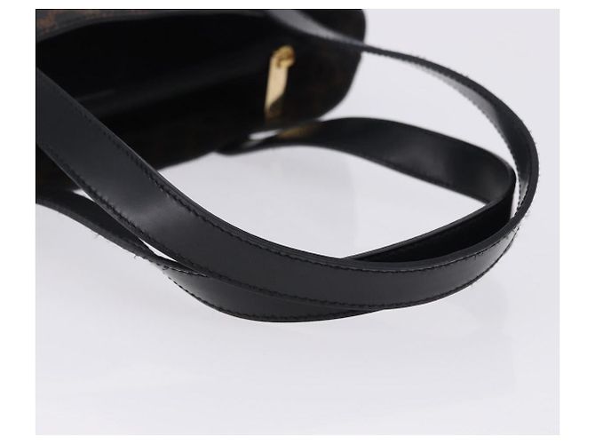 Céline CELINE Macadam Canvas Handtasche PVC Leder Schwarz Gold - Ansicht 7