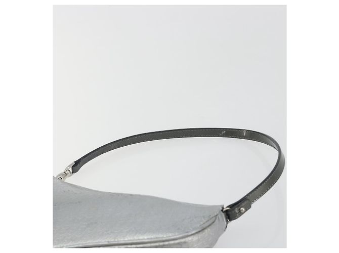 Christian Dior Trotter Canvas Saddle Accessory Pouch Leather Silver - vista 15