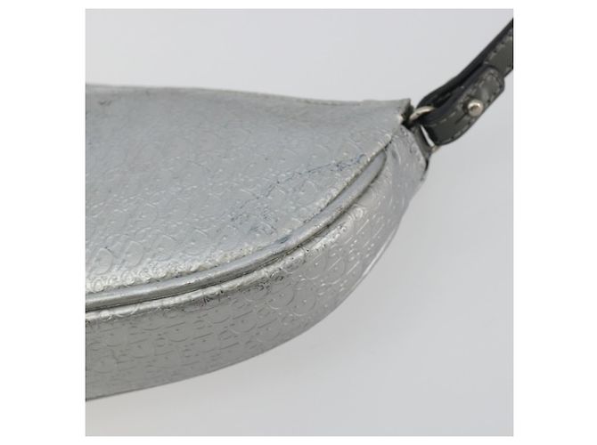 Christian Dior Trotter Canvas Saddle Accessory Pouch Leather Silver - vista 16