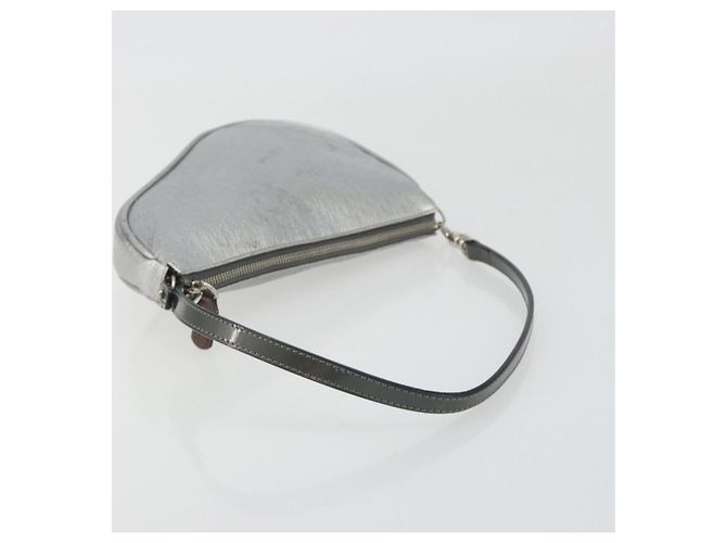 Christian Dior Trotter Canvas Saddle Accessory Pouch Leather Silver - vista 6