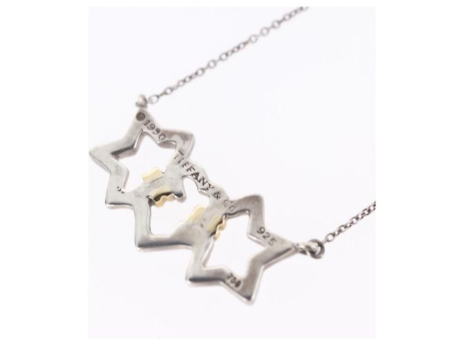 Tiffany & Co TIFFANY&Co. Triple Star Necklace Ag925 Silver - vista 12