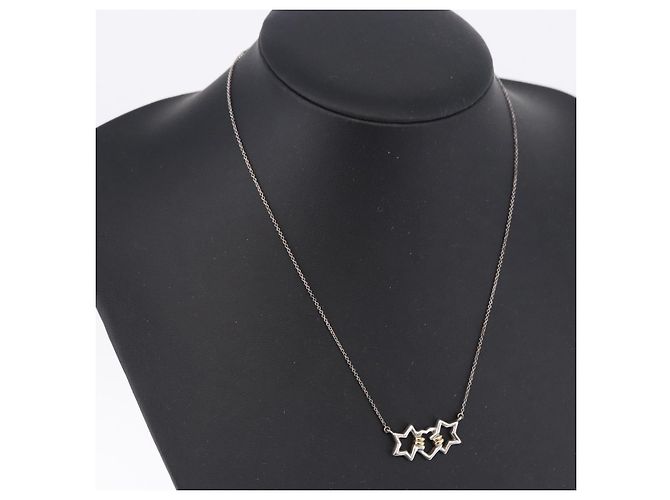 Tiffany & Co TIFFANY&Co. Triple Star Necklace Ag925 Silver - vista 15