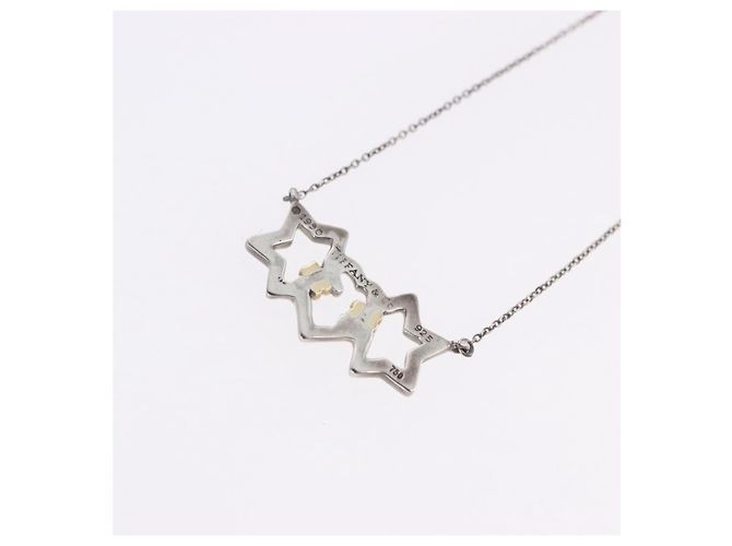 Tiffany & Co TIFFANY&Co. Triple Star Necklace Ag925 Silver - vista 8