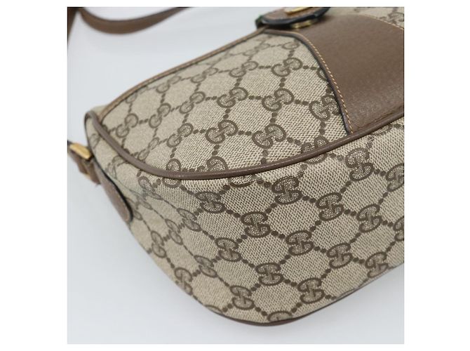 GUCCI GG Supreme Web Sherry Line Bag PVC Beige Gold 89 02 032 - vista 15