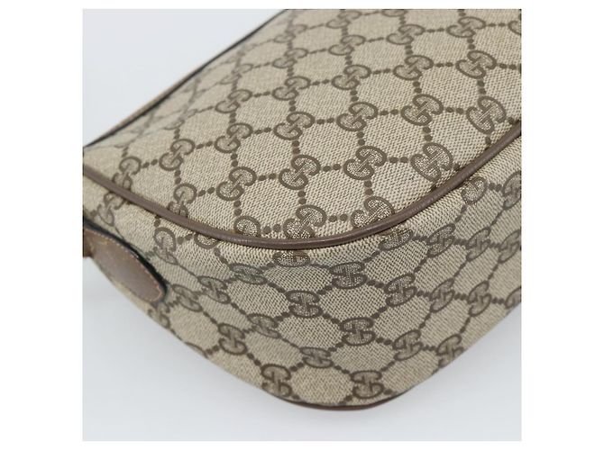GUCCI GG Supreme Web Sherry Line Bag PVC Beige Gold 89 02 032 - vista 17