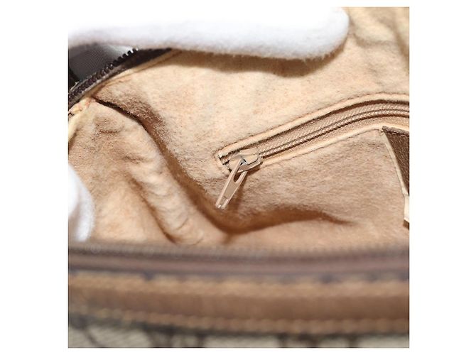 GUCCI GG Supreme Web Sherry Line Bag PVC Beige Gold 89 02 032 - vista 22