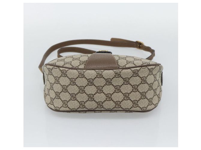 GUCCI GG Supreme Web Sherry Line Bag PVC Beige Gold 89 02 032 - vista 5