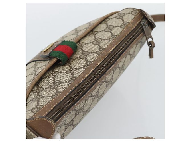 GUCCI GG Supreme Web Sherry Line Bag PVC Beige Gold 89 02 032 - vista 6