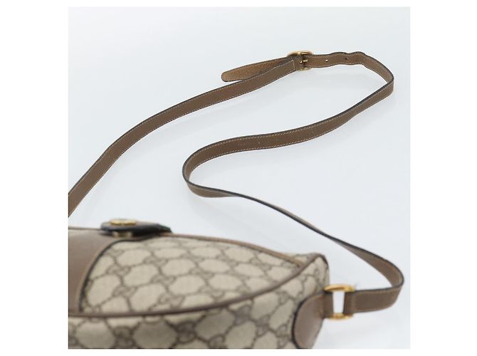 GUCCI GG Supreme Web Sherry Line Bag PVC Beige Gold 89 02 032 - vista 8