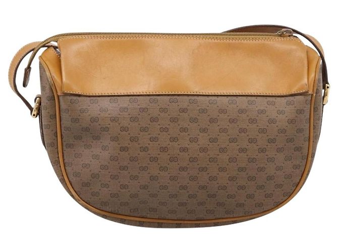 GUCCI Micro GG Web Sherry Line Shoulder Bag PVC Beige 001 104 0918 - vista 3