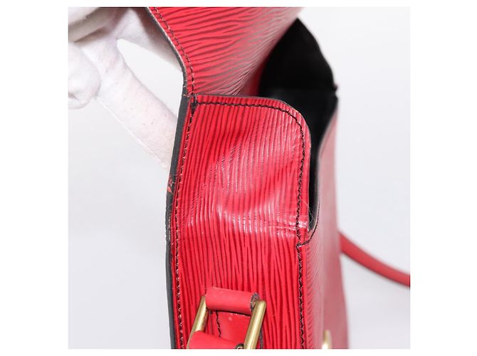 LOUIS VUITTON Epi Saint Cloud GM Shoulder Bag Red M52197 LV - vista 20