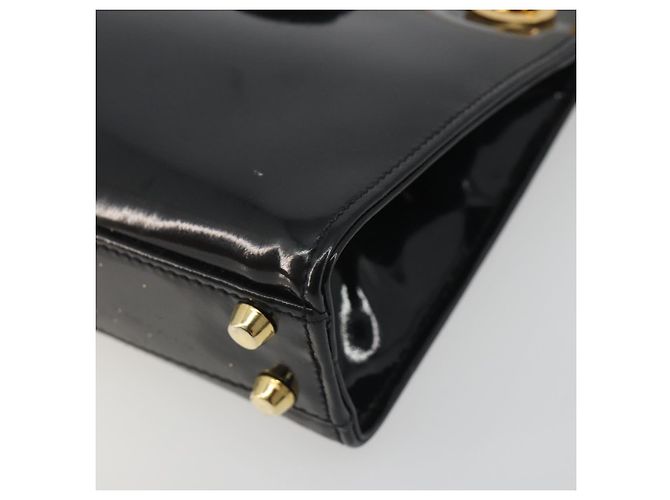 Tiffany & Co TIFFANY&Co. Chain Shoulder Bag Patent leather Black Gold - vista 11