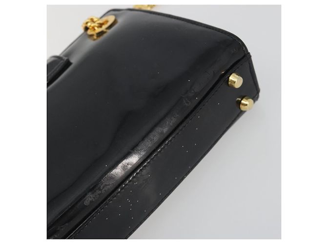 Tiffany & Co TIFFANY&Co. Chain Shoulder Bag Patent leather Black Gold - vista 15