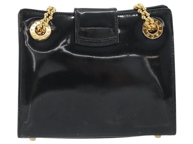 Tiffany & Co TIFFANY&Co. Chain Shoulder Bag Patent leather Black Gold - vista 3