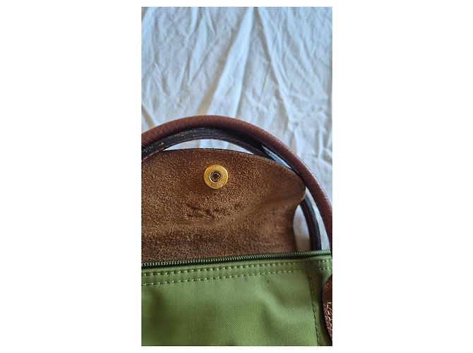 Borsa a mano Longchamp Le Pliage verde - vista 6