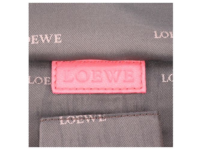 Loewe Nappa Aire Anagram Leather Handbag Tote Bag Pink Orange - view 8