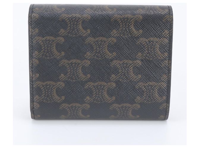 Céline Celine Small Tri-fold Wallet mit Klappe Braun - Ansicht 2
