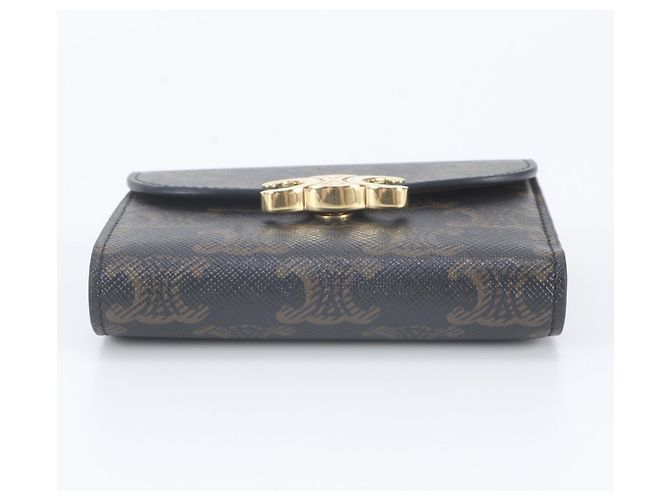Céline Celine Small Tri-fold Wallet mit Klappe Braun - Ansicht 5