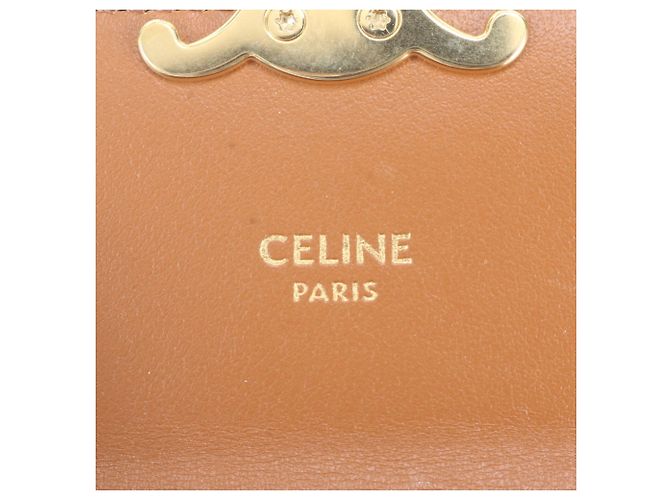 Céline Celine Small Tri-fold Wallet mit Klappe Braun - Ansicht 9