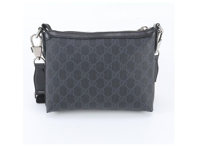 Borsa a tracolla Gucci GG Supreme in pelle Nero - vista 3