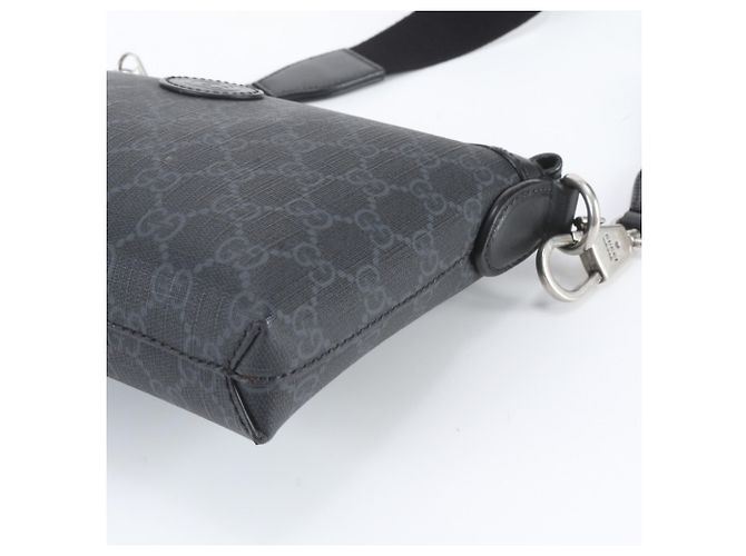 Borsa a tracolla Gucci GG Supreme in pelle Nero - vista 4