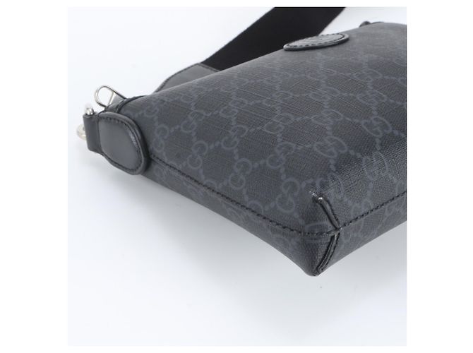Borsa a tracolla Gucci GG Supreme in pelle Nero - vista 6