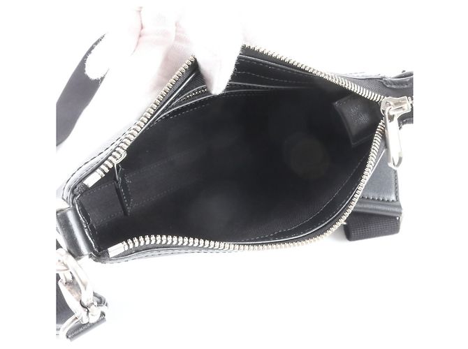 Borsa a tracolla Gucci GG Supreme in pelle Nero - vista 7