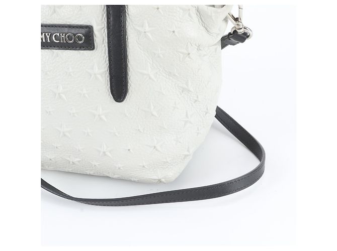 Borsa a tracolla 2-Way Mini Sarah Star Studded Leather Jimmy Choo Bianco - vista 3