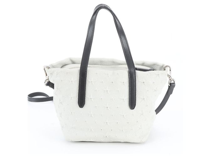Borsa a tracolla 2-Way Mini Sarah Star Studded Leather Jimmy Choo Bianco - vista 4