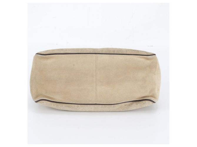 Céline Celine C Macadam Boogie Bag Leder Handtasche Tote Braun Beige - Ansicht 6