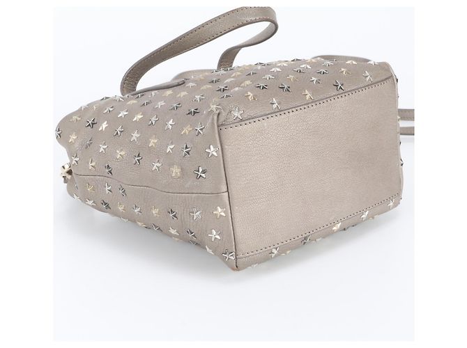 Borsa in pelle Mini Sarah Star Studded Jimmy Choo Marrone - vista 6