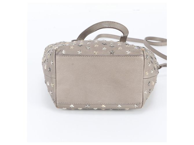 Borsa in pelle Mini Sarah Star Studded Jimmy Choo Marrone - vista 7