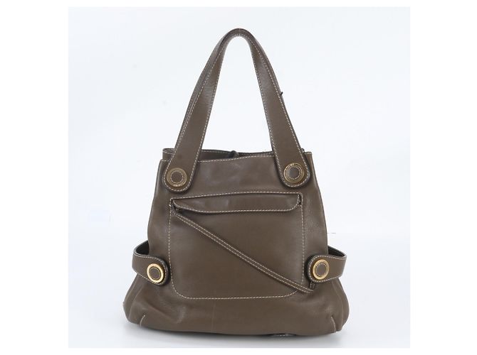 Bolso Tote Loewe de piel marrón Castaño - vista 3