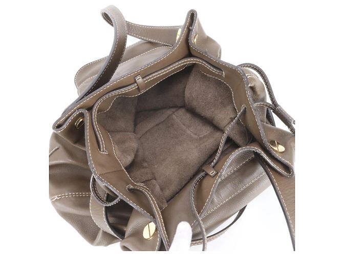 Bolso Tote Loewe de piel marrón Castaño - vista 7