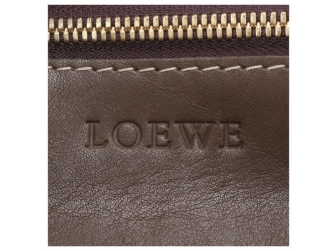 Bolso Tote Loewe de piel marrón Castaño - vista 8