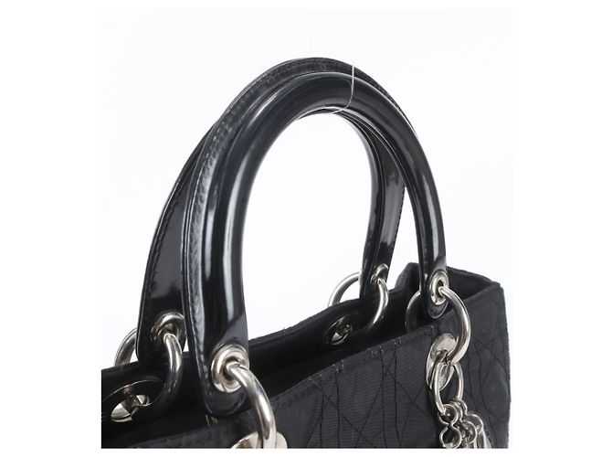 Christian Dior Cannage Lady Tote Bag Schwarz - Ansicht 2
