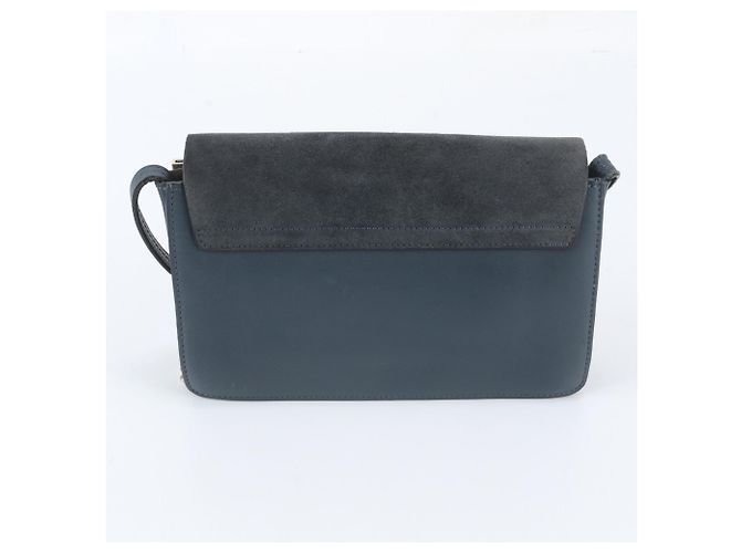 Bolsa de Ombro Chloé Faye em Couro Azul marinho - vista 3